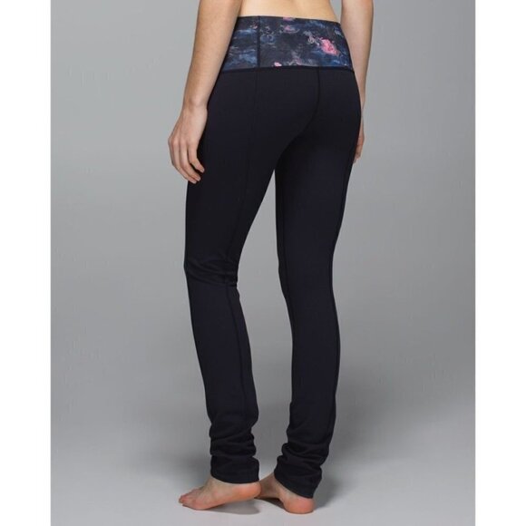 Lululemon Skinny Groove Pant II Full-On Luon  Roll Down - Picture 2 of 16